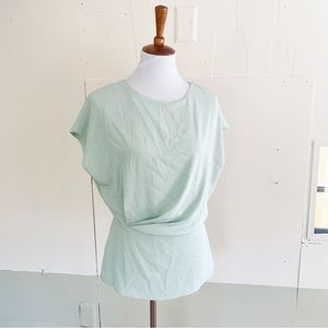 MM Lafleur Antonia blouse size Medium mint green wrap top